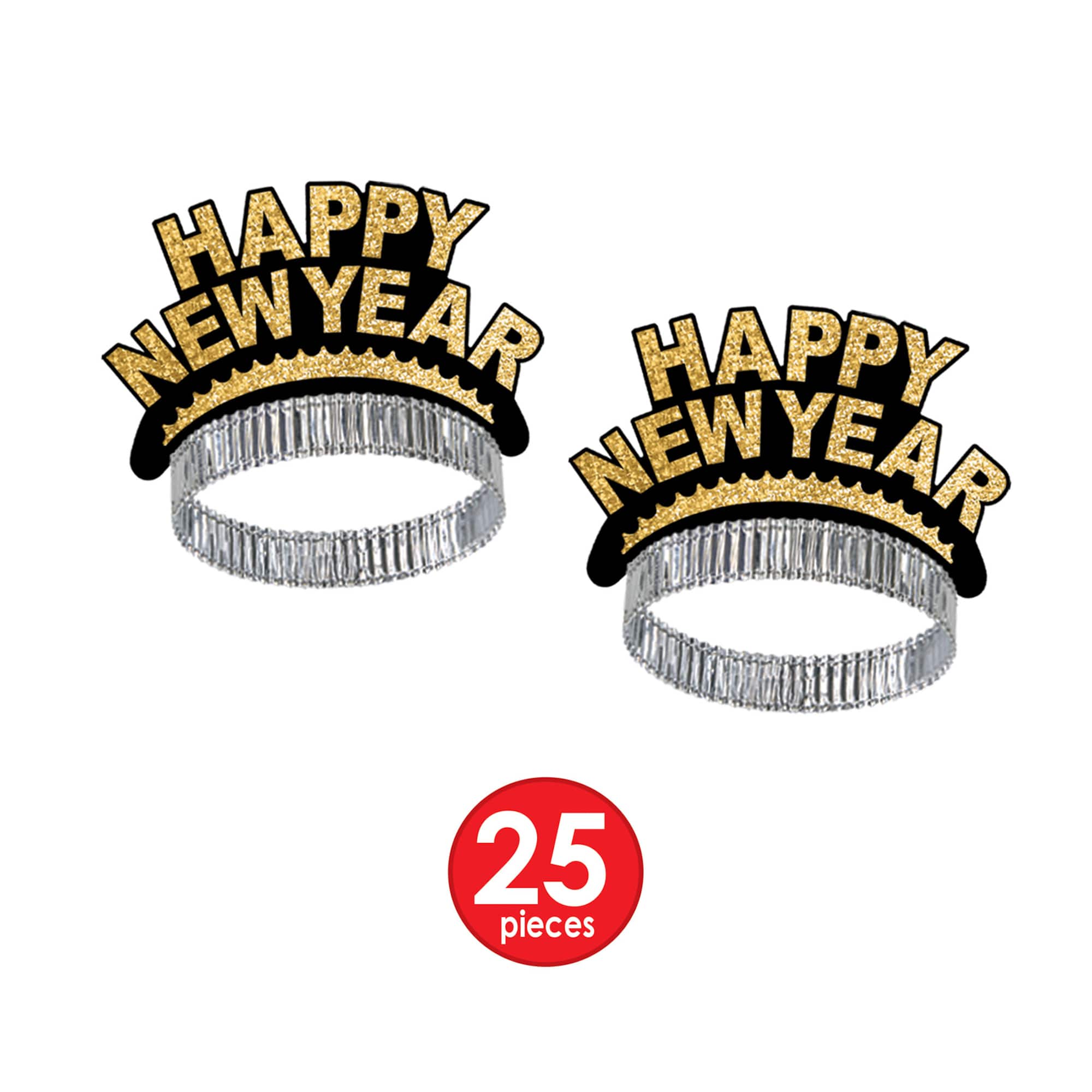 Beistle Black & Gold New Year Swing Party Favor Kit for 50